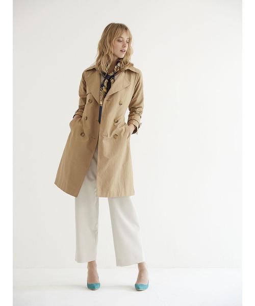 YECCA VECCA(イェッカヴェッカ)の「P.ダブルクロスワイドパンツ(その他パンツ・レディース・ネイビー/カーキ/ライトベージュ・SMALL/MEDIUM)」の7枚目の写真