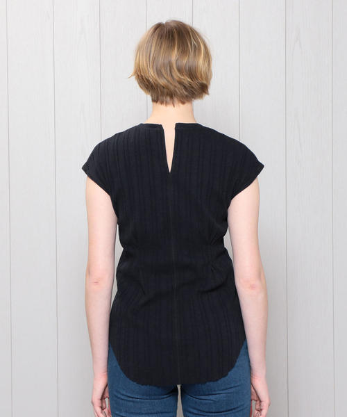 BEAUTY&YOUTH UNITED ARROWS(ビューティーアンドユースユナイテッドアローズ)の「<R JUBILEE>RIB FRENCH SLEEVE PULLOVER/カットソー. о(Tシャツ/カットソー・レディース・ライム/ネイビー/ホワイト/ブラウン・MEDIUM)」の10枚目の写真