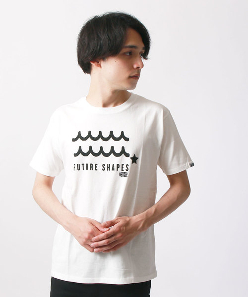 SHISKY（シスキー）の「柄プリントTシャツ（Tシャツ/カットソー・メンズ・オフホワイト/ロイヤルブルー/カーキ/レッド/ライム/ターコイズブルー/ブラック/チャコール/ネイビー/杢グレー・L/M）」の2枚目の写真