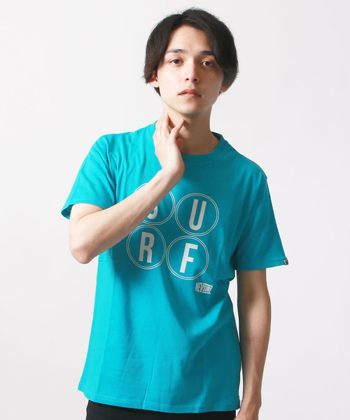SHISKY（シスキー）の「柄プリントTシャツ（Tシャツ/カットソー・メンズ・オフホワイト/ロイヤルブルー/カーキ/レッド/ライム/ターコイズブルー/ブラック/チャコール/ネイビー/杢グレー・L/M）」の8枚目の写真