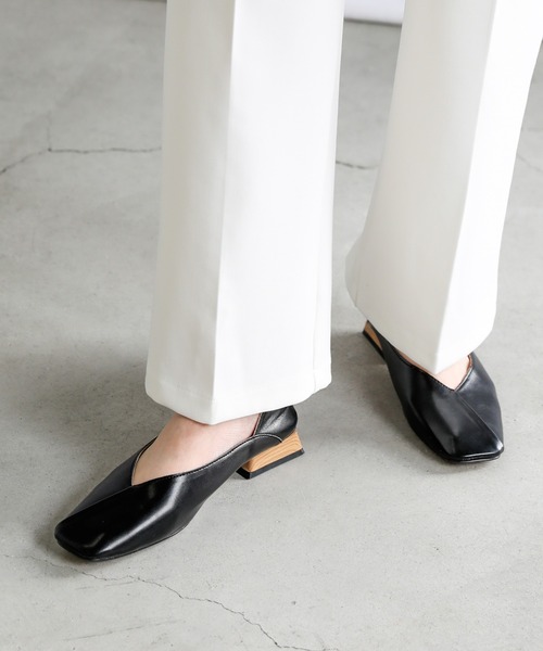 select MOCA(セレクトモカ)の「ウッドヒールスクエアトゥパンプス(パンプス・レディース・ブラック/ベージュ/モカ・SMALL/MEDIUM/LARGE)」の19枚目の写真