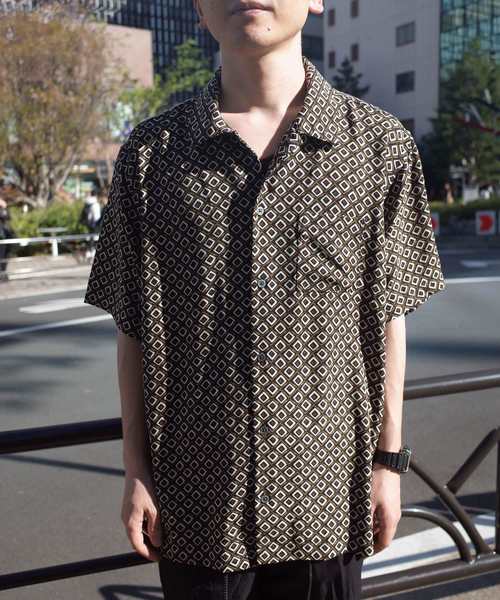 rovtski(ロフトスキー)の「【ビッグシルエット】総柄オーバーサイズシャツ半袖(シャツ/ブラウス・メンズ・ブラック系その他/グレー系その他/ベージュ系その他/ブラック系その他2/ブラック系その他3/テラコッタ・MEDIUM/LARGE)」の15枚目の写真