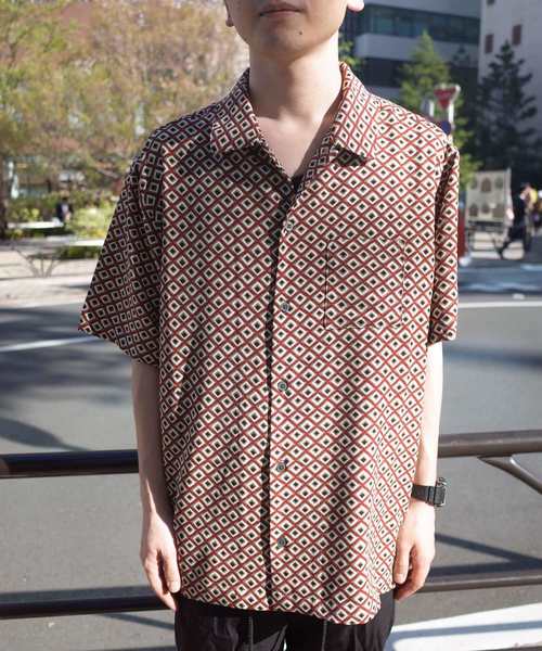 rovtski(ロフトスキー)の「【ビッグシルエット】総柄オーバーサイズシャツ半袖(シャツ/ブラウス・メンズ・ブラック系その他/グレー系その他/ベージュ系その他/ブラック系その他2/ブラック系その他3/テラコッタ・MEDIUM/LARGE)」の20枚目の写真