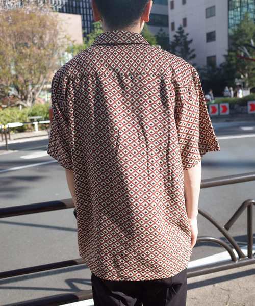 rovtski(ロフトスキー)の「【ビッグシルエット】総柄オーバーサイズシャツ半袖(シャツ/ブラウス・メンズ・ブラック系その他/グレー系その他/ベージュ系その他/ブラック系その他2/ブラック系その他3/テラコッタ・MEDIUM/LARGE)」の22枚目の写真