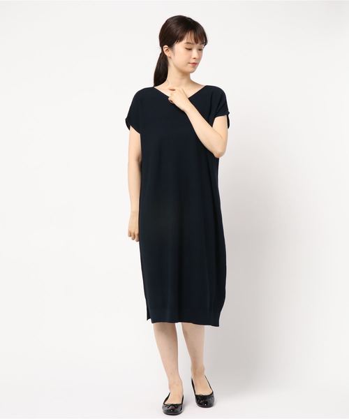 AMERICAN HOLIC（アメリカンホリック）の「Vネックコクーンガーターニットワンピース＊（ワンピース・レディース・ネイビー/ベージュ系その他/その他7・M/L）」の7枚目の写真