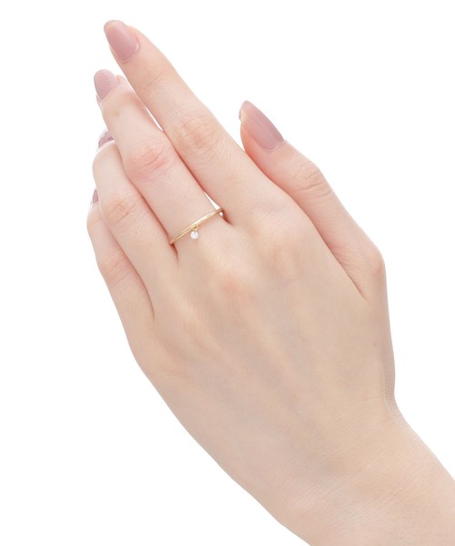 COCOSHNIK（ココシュニック）の「レーザーホールダイヤモンドリング（リング・レディース・アイボリー系・14号/10号/12号）」の5枚目の写真