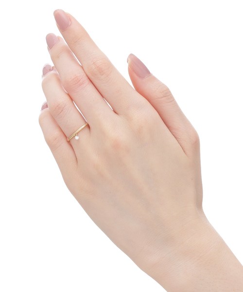 COCOSHNIK（ココシュニック）の「レーザーホールダイヤモンドリング（リング・レディース・アイボリー系・14号/10号/12号）」の7枚目の写真
