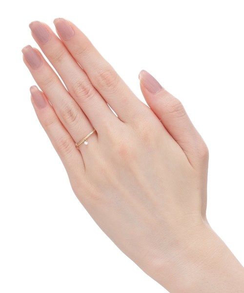 COCOSHNIK（ココシュニック）の「レーザーホールダイヤモンドリング（リング・レディース・アイボリー系・14号/10号/12号）」の8枚目の写真