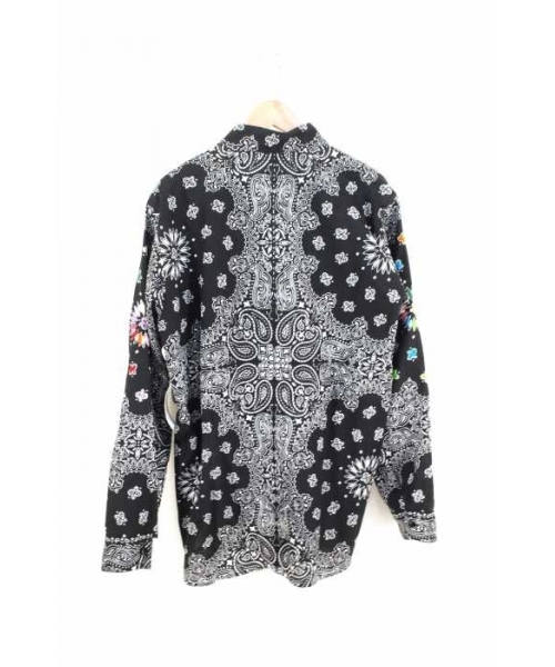 ブランド古着】BANDANA SHIRT バンダナ柄 袖刺繍コットンボタンシャツ