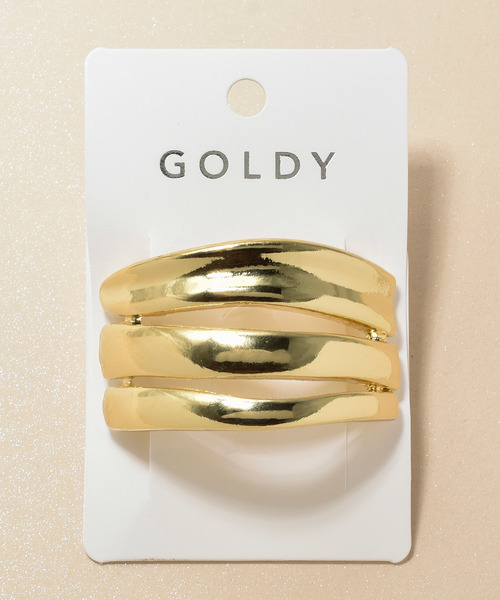 GOLDY(ゴールディ)の「メタル ケージ ヘアカフ(ヘアゴム)」|ゴールド