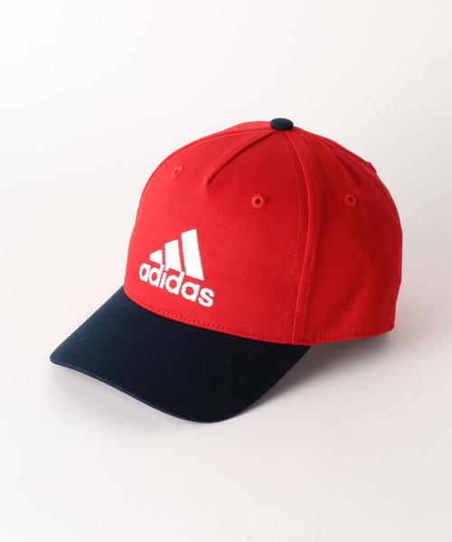 adidas(アディダス)の「ADIDAS グラフィックキャップ(キャップ・キッズ・レッド/コバルトブルー・FREE)」の1枚目の写真