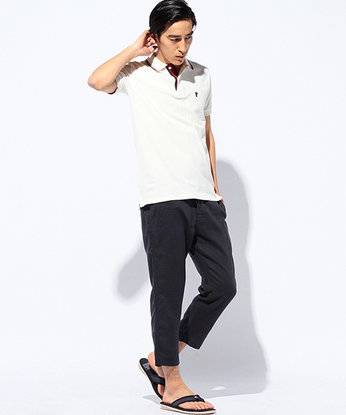 coen（コーエン）の「レギュラーポロシャツ（ポロシャツ・メンズ・オフホワイト/ライラック/ライトピンク/コバルトブルー/ケリー/ネイビー・LARGE/SMALL/MEDIUM/X-LARGE）」の20枚目の写真