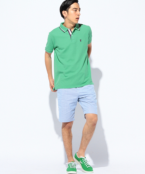 coen（コーエン）の「レギュラーポロシャツ（ポロシャツ・メンズ・オフホワイト/ライラック/ライトピンク/コバルトブルー/ケリー/ネイビー・LARGE/SMALL/MEDIUM/X-LARGE）」の19枚目の写真