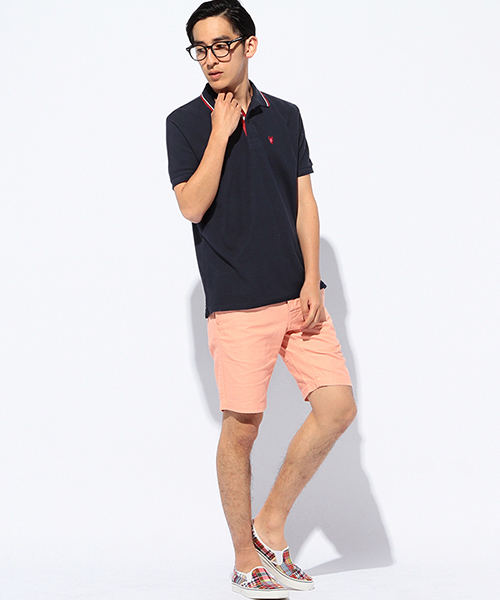 coen（コーエン）の「レギュラーポロシャツ（ポロシャツ・メンズ・オフホワイト/ライラック/ライトピンク/コバルトブルー/ケリー/ネイビー・LARGE/SMALL/MEDIUM/X-LARGE）」の18枚目の写真