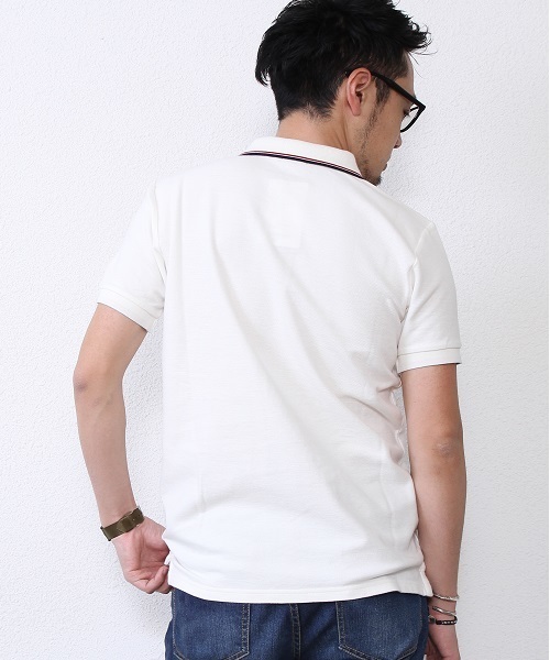 coen（コーエン）の「レギュラーポロシャツ（ポロシャツ・メンズ・オフホワイト/ライラック/ライトピンク/コバルトブルー/ケリー/ネイビー・LARGE/SMALL/MEDIUM/X-LARGE）」の11枚目の写真