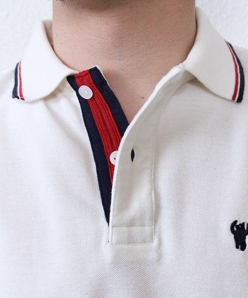 coen（コーエン）の「レギュラーポロシャツ（ポロシャツ・メンズ・オフホワイト/ライラック/ライトピンク/コバルトブルー/ケリー/ネイビー・LARGE/SMALL/MEDIUM/X-LARGE）」の13枚目の写真