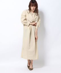 STYLEBLOCK | Eツイルフロントツイストシャツマキシワンピース(シャツワンピース)