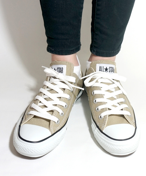 CONVERSE(コンバース)の「CONVERSE ALL STAR COLORS OX BG(スニーカー・レディース・ベージュ・22.5cm/23.0cm/23.5cm/24.0cm/24.5cm/25.0cm/25.5cm/26.5cm/27.5cm/26.0cm/27.0cm/28.0cm)」の3枚目の写真
