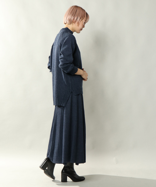 notch.（ノッチ）の「ハイネックニットトップス（ニット/セーター・レディース・ライトブルー/ベージュ/オフホワイト/イエロー・M）」の11枚目の写真