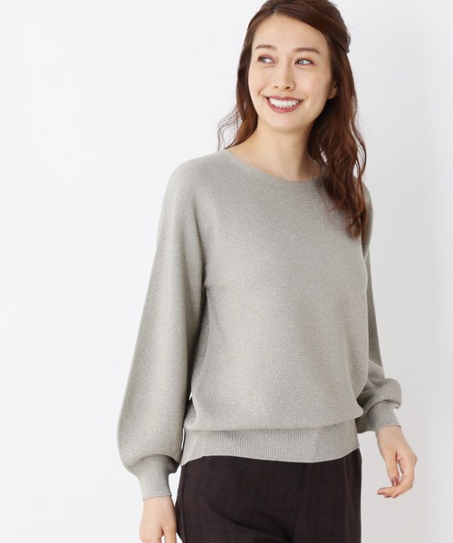 セール ラメ入りガーターニット ニット セーター Opaque Clip オペークドットクリップ のファッション通販 Zozotown