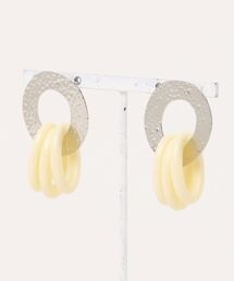 【Caramel late】シルバー×オーバルピアス