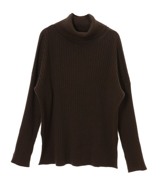 fifth（フィフス）の「サイドスリットタートルリブニット（ニット/セーター・レディース・ブラウン/ベージュ・MEDIUM）」の7枚目の写真