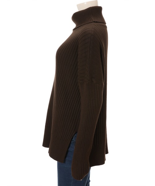 fifth（フィフス）の「サイドスリットタートルリブニット（ニット/セーター・レディース・ブラウン/ベージュ・MEDIUM）」の12枚目の写真