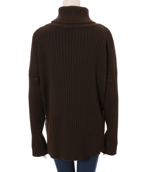 fifth（フィフス）の「サイドスリットタートルリブニット（ニット/セーター・レディース・ブラウン/ベージュ・MEDIUM）」の11枚目の写真