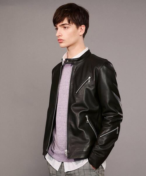 DRESSTERIOR（ドレステリア）の「【Safari12月号掲載】レザーシングルライダースジャケット（ライダースジャケット・メンズ・ブラック・90/91/92）」の19枚目の写真
