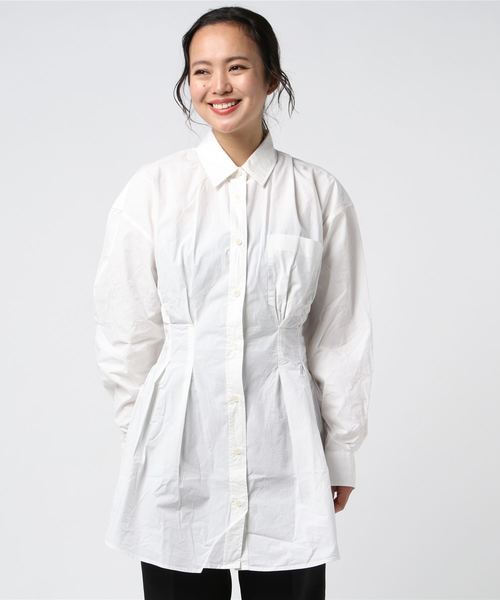 Levi's(リーバイス)の「LEVI'S(R) MADE&CRAFTED(R) WSTD DAD SHIRT DRESS BRIGHT WHITE(シャツ/ブラウス・レディース・マルチ・XS/S/M)」の4枚目の写真