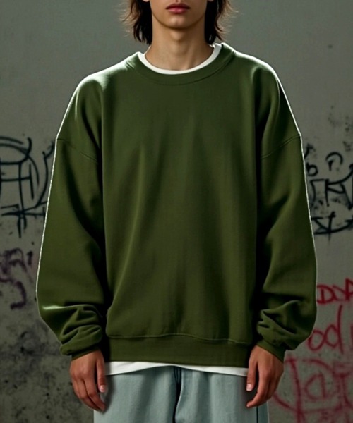 セール】【GILDAN】8.0oz USA オーバーサイズ クルーネックスウェット