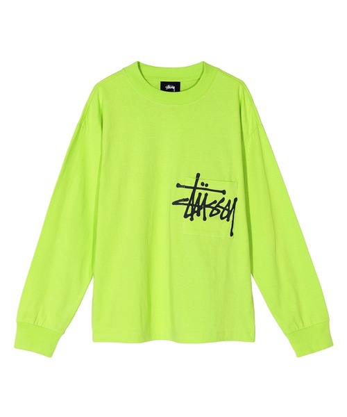 STUSSY(�X�e���[�V�[)��Big Logo Pocket L/SL(T�V���c/�J�b�g�\�[)