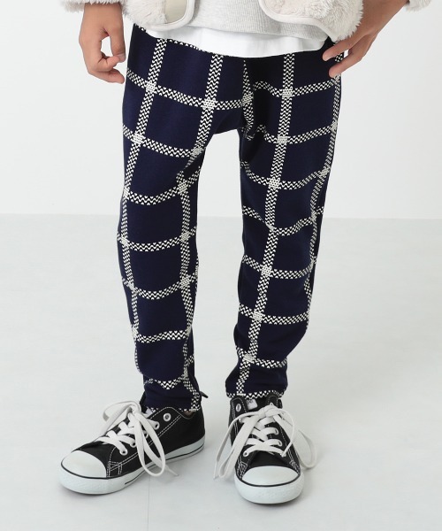 devirock（デビロック）の「プリント裏シャギー裏起毛サルエルパンツ（その他パンツ・キッズ・ネイビー/ブラック系その他/ブラウン系その他/ダークベージュ/ブラック系その他2/オフホワイト/カモフラージュ/ブラック系その他3/ブラウン系その他2・120cm/90cm/160cm/150cm/80ｃｍ/100cm/95cm/130cm/140cm/110cm）」の8枚目の写真