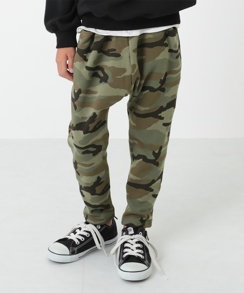 devirock（デビロック）の「プリント裏シャギー裏起毛サルエルパンツ（その他パンツ・キッズ・ネイビー/ブラック系その他/ブラウン系その他/ダークベージュ/ブラック系その他2/オフホワイト/カモフラージュ/ブラック系その他3/ブラウン系その他2・120cm/90cm/160cm/150cm/80ｃｍ/100cm/95cm/130cm/140cm/110cm）」の9枚目の写真