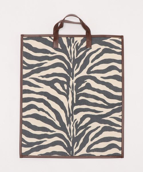 DouDou（ドゥドゥ）の「ゼブラ柄縦長トートBAG（ショルダーバッグ・レディース・ホワイト・FREE）」の14枚目の写真