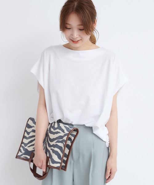 DouDou（ドゥドゥ）の「ゼブラ柄縦長トートBAG（ショルダーバッグ・レディース・ホワイト・FREE）」の4枚目の写真