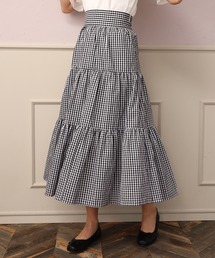 one after another NICE CLAUP | ティアードチェックスカート(スカート)