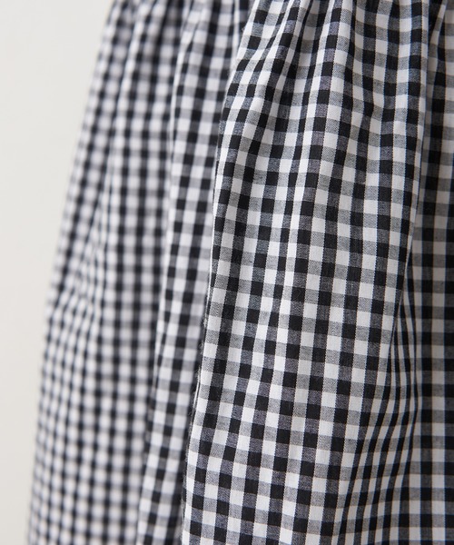 one after another NICE CLAUP（ワンアフターアナザーナイスクラップ）の「ティアードチェックスカート（スカート・レディース・ブラック/モカ/ベージュ・FREE）」の13枚目の写真