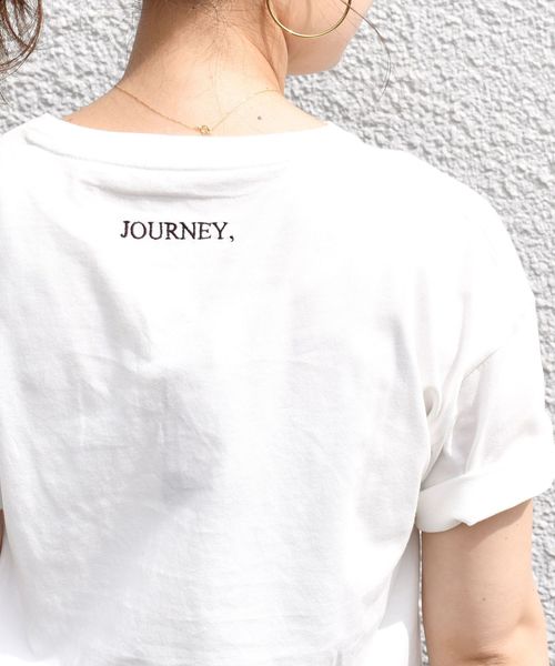 SHIPS（シップス）の「エンブロイダリーTee◇（Tシャツ/カットソー・レディース・ホワイト/ブラック/ライトホワイト/ダークグレー・ONE SIZE）」の10枚目の写真