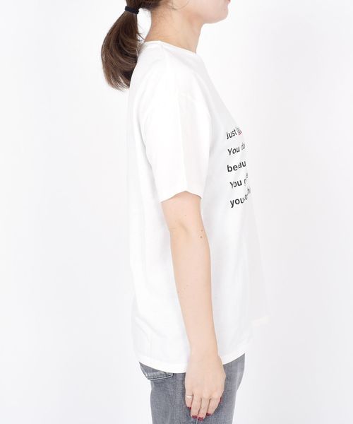 SHIPS（シップス）の「エンブロイダリーTee◇（Tシャツ/カットソー・レディース・ホワイト/ブラック/ライトホワイト/ダークグレー・ONE SIZE）」の20枚目の写真