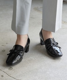 Launa lea（ラウナレア）の「【レイン対応】チャンキーヒールリボンレインパンプス（R9008）（ローファー）」