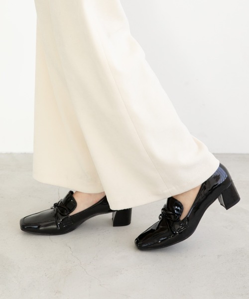 Launa lea(ラウナレア)の「【レイン対応】チャンキーヒールリボンレインパンプス(R9008)(ローファー・レディース・ブラック/ブルーグリーン/モカ/アイボリー/ベージュ・22.5cm/23.5cm/23.0cm/24.0cm/25.0cm/24.5cm/22.0cm)」の17枚目の写真