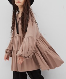 Libra Cue | 【2020/AW】リッチタッチティアードブラウス(シャツ/ブラウス)