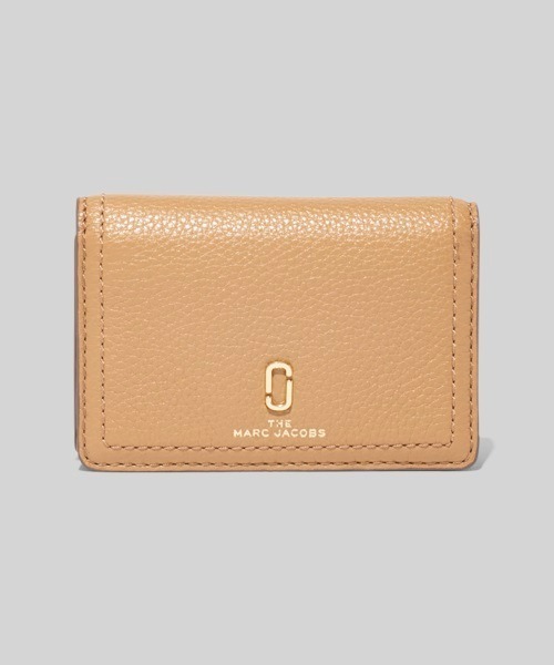 カードケース・名刺入れ Marc Jacobs Camel Leather Card Holder Marc Jacobs: Beige 'The Leather Card Case' Card Holder | SSENSE