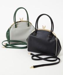 ふりふ（フリフ）の「ねこがま口バッグ（ハンドバッグ）」