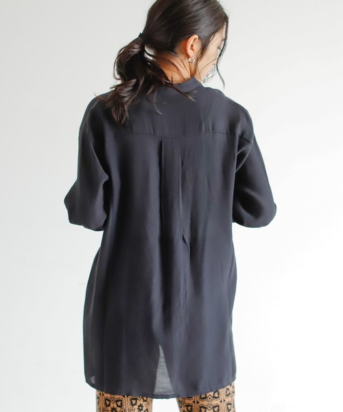 Auntie Rosa Holiday（アンティローザホリデー）の「ダブルポケットシャツ（シャツ/ブラウス・レディース・カーキ/ブラック/ナチュラル・FREE）」の6枚目の写真