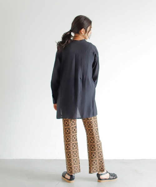 Auntie Rosa Holiday（アンティローザホリデー）の「ダブルポケットシャツ（シャツ/ブラウス・レディース・カーキ/ブラック/ナチュラル・FREE）」の9枚目の写真