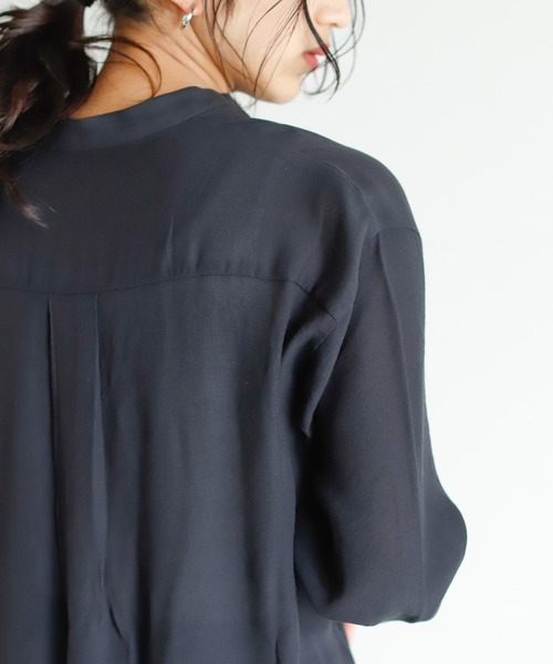 Auntie Rosa Holiday（アンティローザホリデー）の「ダブルポケットシャツ（シャツ/ブラウス・レディース・カーキ/ブラック/ナチュラル・FREE）」の12枚目の写真