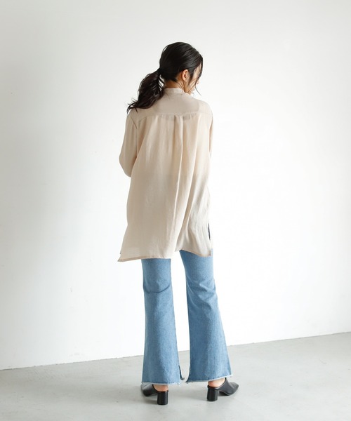 Auntie Rosa Holiday（アンティローザホリデー）の「ダブルポケットシャツ（シャツ/ブラウス・レディース・カーキ/ブラック/ナチュラル・FREE）」の19枚目の写真