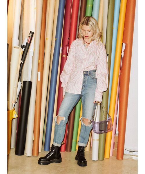 jouetie（ジュエティ）の「PVCハーフ BAG（ショルダーバッグ・レディース・クリア/ラベンダー/その他1・FREE）」の11枚目の写真